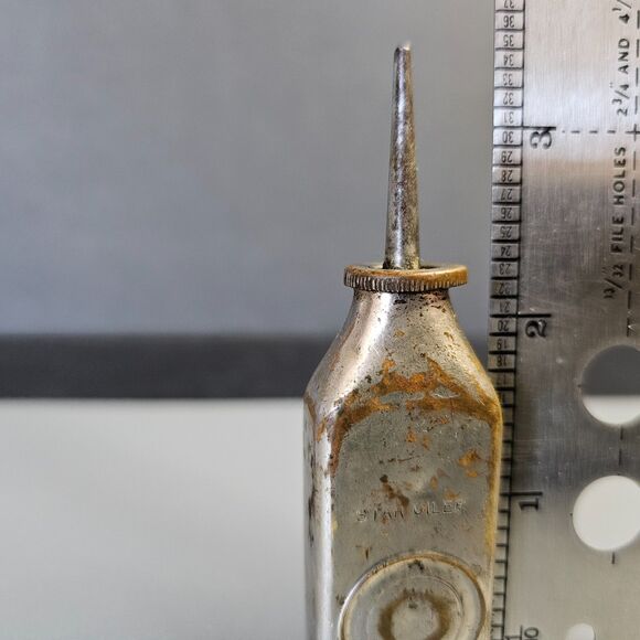 Star Oiler Sewing Machine Oil Can Lubricant Patented Cushman & Denison NY 3.5" - Picture 7 of 7